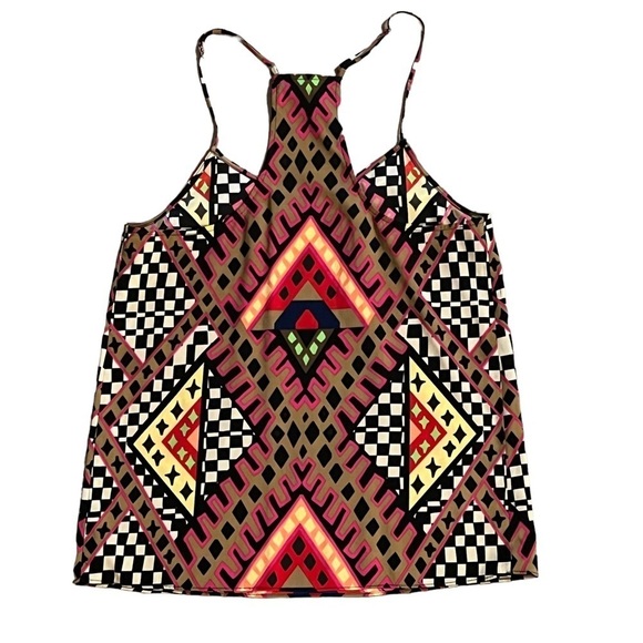 Mara Hoffman Geo Bazaar racerback tank top XS T back strappy abstract geometric - Picture 7 of 11